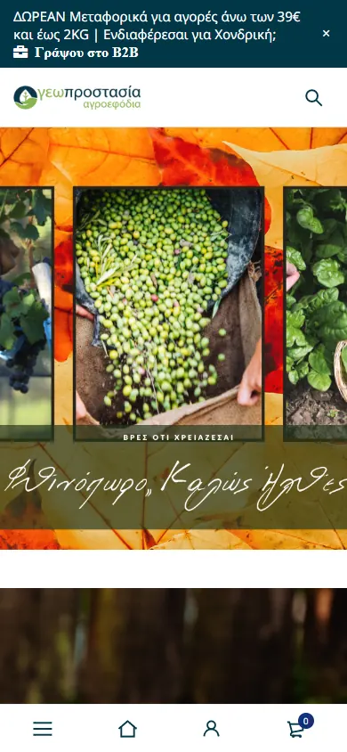 Αρχική σελίδα του e-geoprostasia.gr στο κινητό